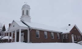 Church in winter