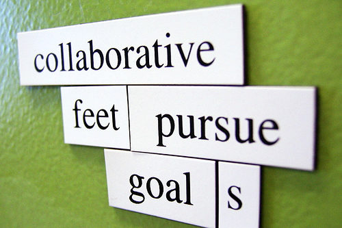 Collaborative feet pursue goals