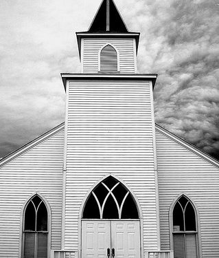 Black and white church