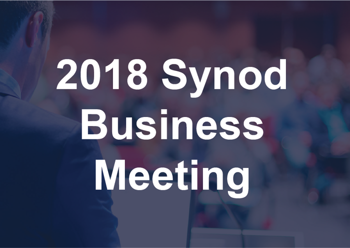 2018 Synod Business Meeting
